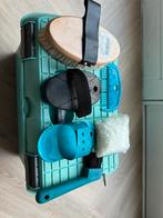 Poetskist met toebehoren, kleur turkoise, decathlon, Dieren en Toebehoren, Ophalen of Verzenden, Gebruikt