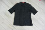 Nadine H. - Zwarte linnen blouse - 38, Maat 38/40 (M), Ophalen of Verzenden, Gedragen, Nadine H