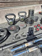 Complete fitness set van ruim 70 kg, Ophalen, Zo goed als nieuw, Benen, Halterset