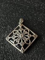 Zilveren ONYX/MARKASIET kettinghanger, Verzenden, Zo goed als nieuw, Zilver, Zilver