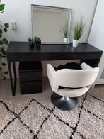 Bruine zwart Bureau &ladekast en gratis Bureau stoel, Huis en Inrichting, Bureaus, Ophalen of Verzenden, Gebruikt