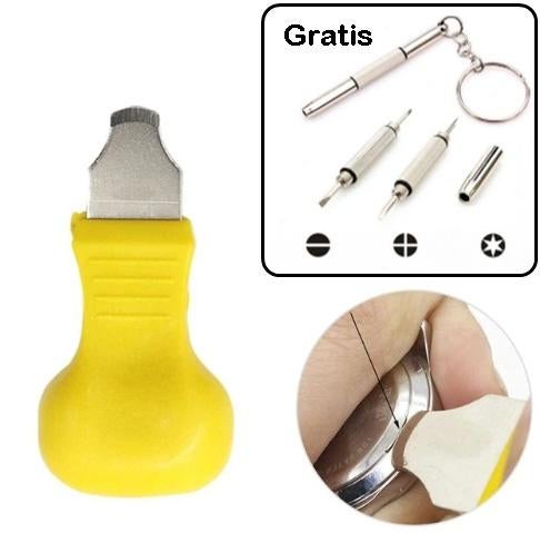 Horloge Opener plus GRATIS Schroevendraaierset, Ophalen of Verzenden, Nieuw, Leer, Overige merken