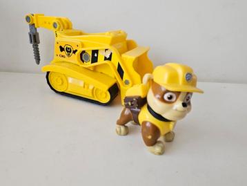 * paw patrol Rubble met voertuig ( zie tekst ) beschikbaar voor biedingen