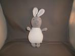 Prénatal konijn grijs/wit 25 cm zachte vulling van velours, Ophalen of Verzenden, Nieuw, Konijn