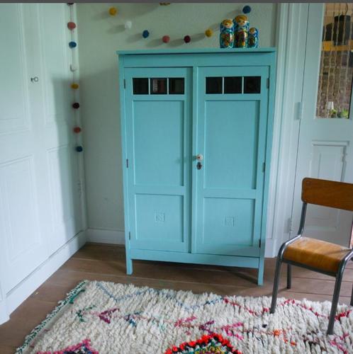 Leuk kastje met ruitjes, perfect voor de kinderkamer, Huis en Inrichting, Kasten | Overige, Zo goed als nieuw, Ophalen