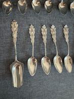 Zilveren koffielepels en suikerlepel, Ophalen of Verzenden