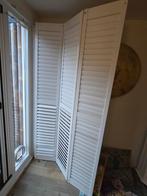 Houten witte shutters / lamellen - 2 delen, Ophalen, Gebruikt, 200 cm of meer, Wit