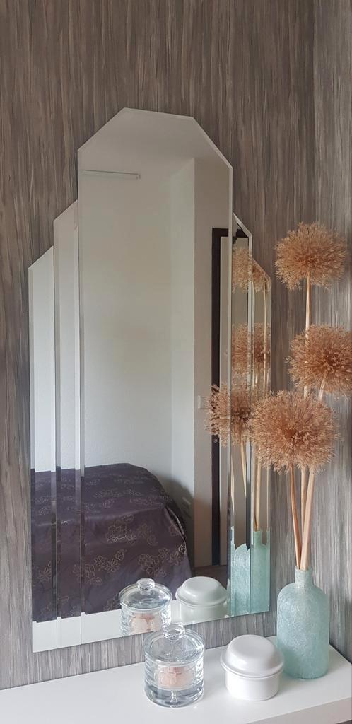 Facet geslepen spiegel 114,5 x 56cm, Huis en Inrichting, Woonaccessoires | Spiegels, Zo goed als nieuw, Rechthoekig, Ophalen