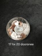 glas met decoratie, Ophalen, Zo goed als nieuw