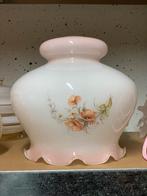 Vintage Franse Lampenkap opaline glas, Huis en Inrichting, Lampen | Lampenkappen, Gebruikt, 25 tot 50 cm, Wit, Rond