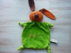 groen oranje bruin haas/konijn doekje van careyn kraamzorg, Kinderen en Baby's, Speelgoed | Knuffels en Pluche, Overige typen