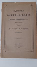catalogus codicum arabicorum bibliothecae academiae Lugduno-, Gelezen, Non-fictie, Arabisch, Ophalen of Verzenden