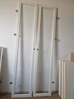 BILLY boekenkast glazen deuren hoog wit 2x, Huis en Inrichting, Ophalen, 200 cm of meer, 50 tot 100 cm, Zo goed als nieuw