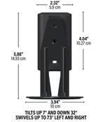 Set Sanus verstelbare muurbeugels voor Era 100 (Z), Overige merken, Overige typen, Nieuw, Ophalen of Verzenden