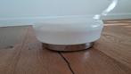 Geweldige vintage retro melkglas plafonnière lamp, Ophalen of Verzenden, Zo goed als nieuw, Glas, Retro