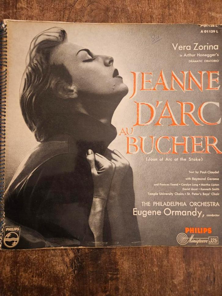 Jeanne d'Arc au Bûcher - Honegger - Ormandy, Cd's en Dvd's, Vinyl | Klassiek, Gebruikt, Modernisme tot heden, Orkest of Ballet