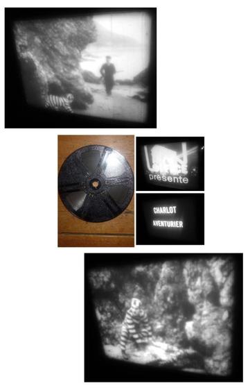 8mm film Charlie Chaplin Adventurer 120mtr geluid zw/w  beschikbaar voor biedingen