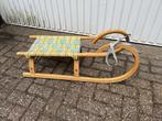 Slee Rodel van hout met gekleurde zitting, Ophalen of Verzenden, Gebruikt, Hout