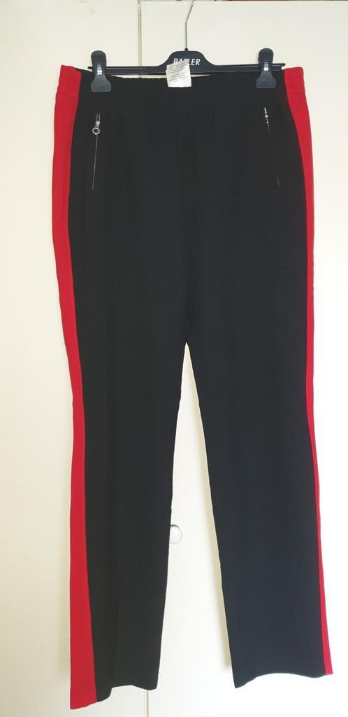 Riani Broek Maat 42 Donkerblauw/Rood, Kleding | Dames, Broeken en Pantalons, Zo goed als nieuw, Maat 42/44 (L), Blauw, Lang, Ophalen of Verzenden