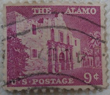 Postzegel us 1943 the alemo beschikbaar voor biedingen