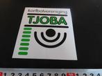 sticker korfbal vereniging TJOBA 's-heer hendrikskinderen, Ophalen, Zo goed als nieuw