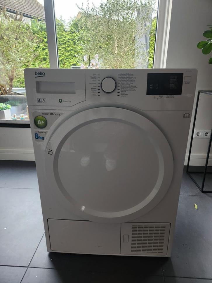 Beko Condensdroger - Goed Onderhouden!, Witgoed en Apparatuur, Wasdrogers, Zo goed als nieuw, Condens, Voorlader, 6 tot 8 kg, 85 tot 90 cm