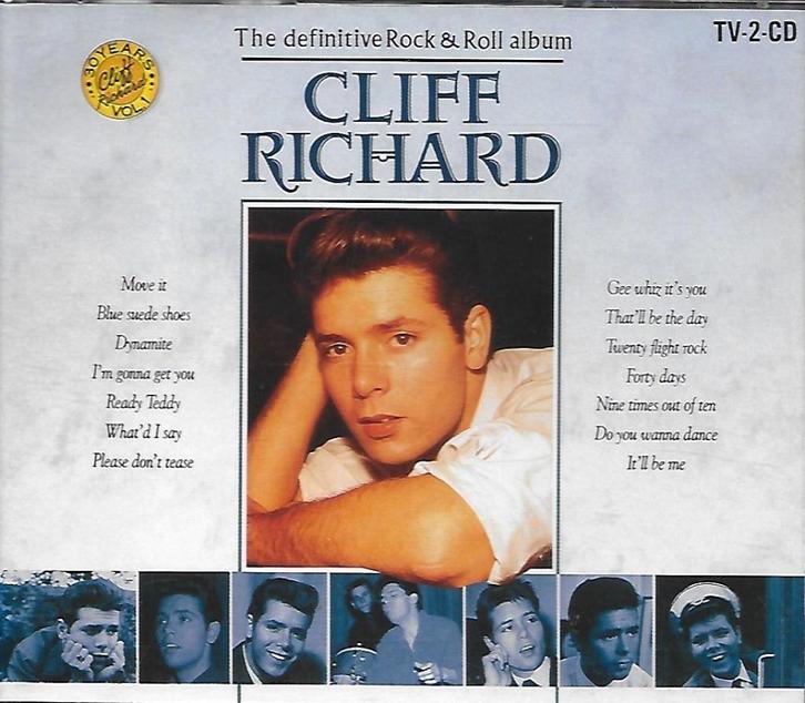 Cliff Richard - The definitive Rock & roll album 2-CD 36 Nrs, Cd's en Dvd's, Cd's | Pop, Zo goed als nieuw, 1980 tot 2000, Verzenden