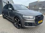 Audi Q7 3.0 TDI Quattro Tiptronic 2017 Grijs 7 pers. VOL!, Auto's, Automaat, Zwart, 7 stoelen, Leder