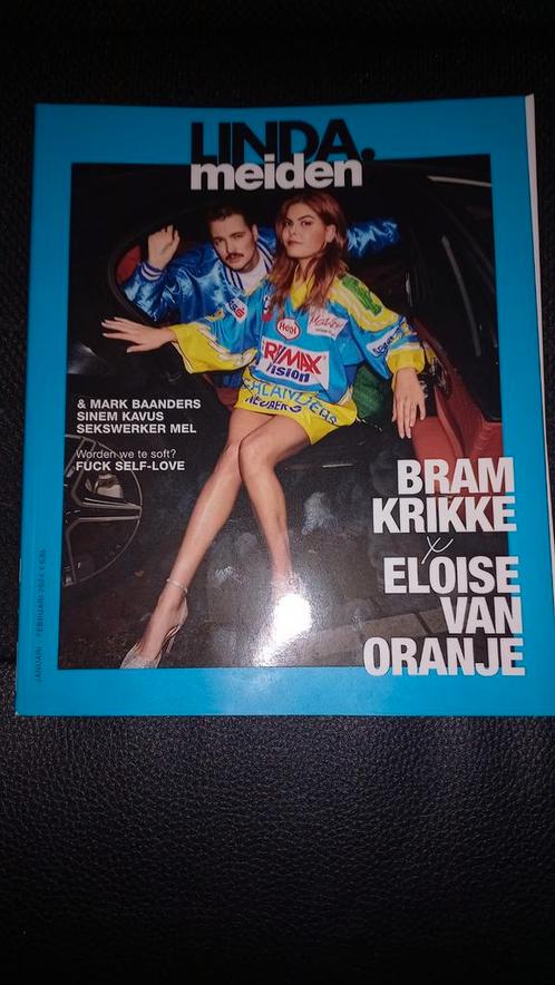 Linda.Meiden Jan/Feb 2024 - Bram Krikke & Eloise, Boeken, Tijdschriften en Kranten, Zo goed als nieuw, Damesbladen, Ophalen of Verzenden