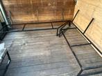 Metalen frame loungeset, Tuin en Terras, Tuinsets en Loungesets, Ophalen, Overige materialen, Gebruikt, 8 zitplaatsen