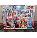 Frozen 4 in 1 spellen domino memo puzzel, Ophalen of Verzenden, Nieuw