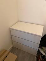 Malm ladekast wit 3 lades, Ophalen, 50 tot 100 cm, Zo goed als nieuw, 3 of 4 laden
