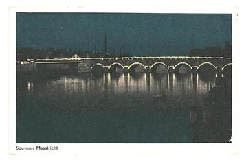 901407	Maastricht	1956	bij nacht	 	Gelopen met postzegel     beschikbaar voor biedingen