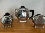 Christofle Art Deco design verzilverd thee kan set 1920/30s, Antiek en Kunst, Antiek | Goud en Zilver, Ophalen of Verzenden