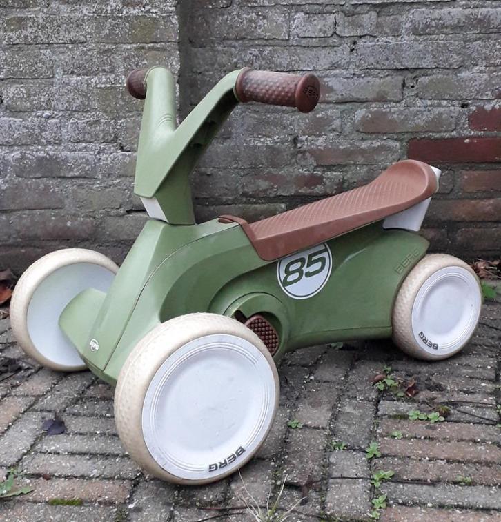 Berg GO2 green groen skelter loopauto loopfiets met duwstang, Kinderen en Baby's, Speelgoed | Buiten | Voertuigen en Loopfietsen