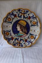 Vintage Deruta Italie groot majolica sierbord c 1960, Ophalen of Verzenden