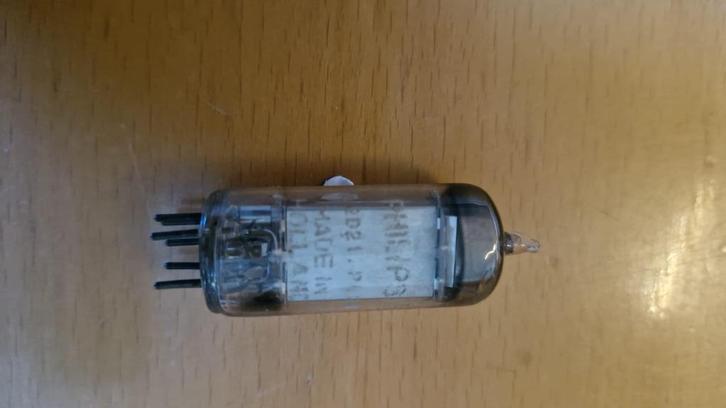 Vintage Philips PL21 / 2D21 Thyratron – gebruikt ca. 1955, Hobby en Vrije tijd, Elektronica-componenten, Zo goed als nieuw, Ophalen of Verzenden