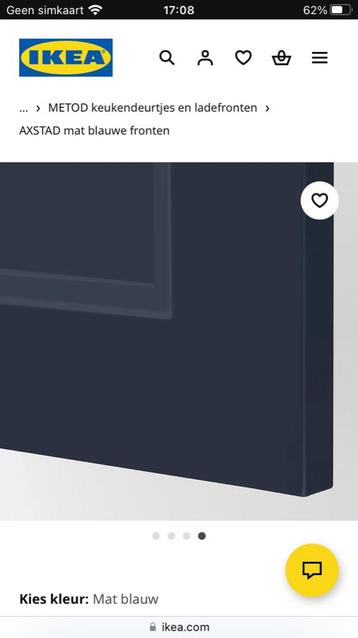 AXSTAD blauw 80x20 lade 20x80 deur keuken kastje Ikea METOD. - afbeelding 7