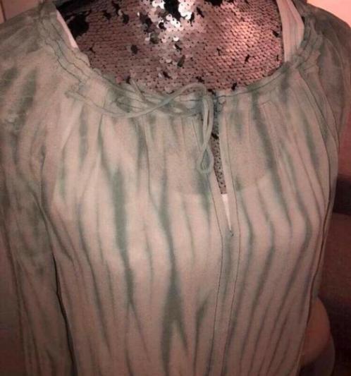 DANTE6 ged zijde blousje/tuniekje in mt36, Kleding | Dames, Blouses en Tunieken, Zo goed als nieuw, Maat 36 (S), Wit, Ophalen of Verzenden