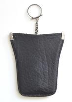 Vintage leren sleutelhoesje, zwart in prima staat, Sieraden, Tassen en Uiterlijk, Portemonnees, Ophalen of Verzenden, Zo goed als nieuw