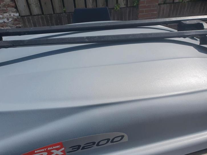 Mont Blanc RBX 3200 Dakkoffer met Dakdragers, Auto diversen, Dakkoffers, Gebruikt, Ophalen of Verzenden