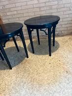 Bijzettafels, Minder dan 55 cm, Rond, Zo goed als nieuw, Hout