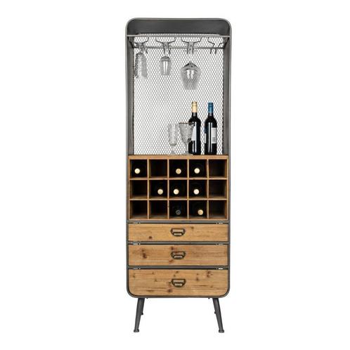 Dutchbone Cabinet Vino | van €749 nu €375, Huis en Inrichting, Kasten | Wandmeubels, Zo goed als nieuw, Overige houtsoorten, Metaal