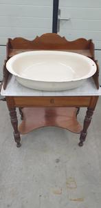 Wastafel antiek emaille waskom - babybad - antieke babykamer, Ophalen