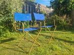 2 Lafuma regisseursstoelen (vintage), Caravans en Kamperen, Kampeermeubelen, Ophalen, Gebruikt, Campingstoel