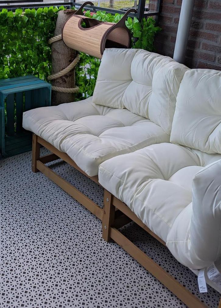 Vidaxl Loungeset tuinset 2 delig, Tuin en Terras, Tuinsets en Loungesets, Zo goed als nieuw, Loungeset, Hout, 2 zitplaatsen, Bank
