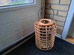 Mooie grote rieten windlicht nieuw, Ophalen, Nieuw