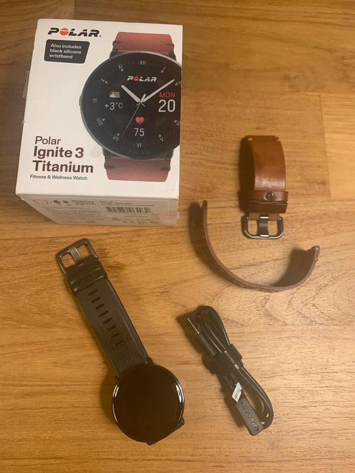Polar Ignite 3 Titanium GPSHorloge, nieuw, voor veel sporten, Sieraden, Tassen en Uiterlijk, Sporthorloges, Nieuw, Android, Zwart