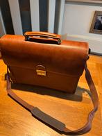 “Castelijn & Beerens” Aktetas Laptoptas. Cognac., 40 tot 60 cm, Bruin, Zo goed als nieuw, 35 tot 55 cm