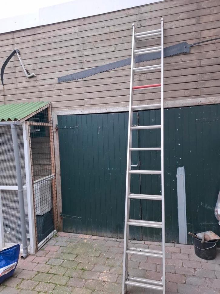 Altrex Ladder 2x12 Sporten - Gebruikt, Doe-het-zelf en Verbouw, Ladders en Trappen, Gebruikt, Ladder, 4 meter of meer, Ophalen